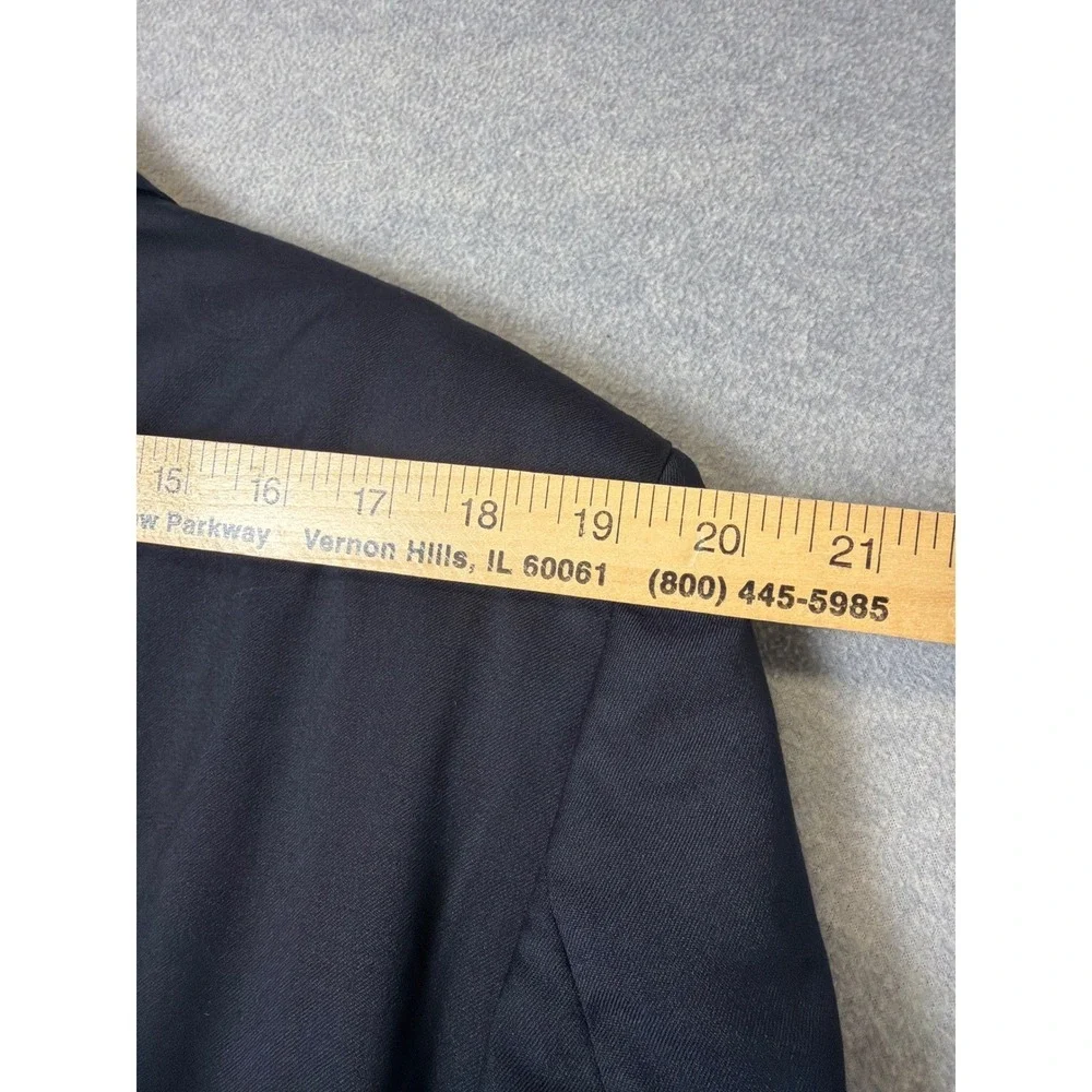Jos A Bank Signature Collection Navy Blue 100% Wool 2 Button Blazer Jacket 41 LG